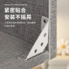 Stainless steel multi-functional corner code, three-sided fixed bed corner support, furniture table and chair connection parts, layer board support, trapezoidal hanging code Specification image
